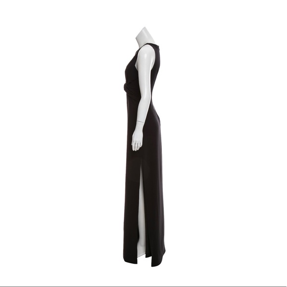 Halston Heritage long Black dress size 2 - Picture 3 of 5